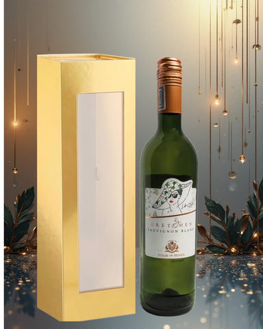 House of Henkel Gretchen Lifestyle White Wine &  Gold Single Gift Box